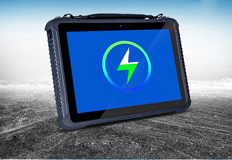 10.1 Inch Win 10 10000mha 4+64GB NFC Rugged Waterproof Android Industrial Tablet PC with Vehicle Mount Fingerprint Scanner