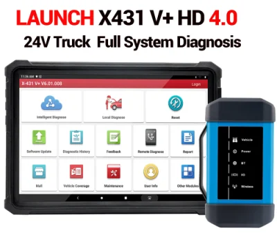 Lançamento X431 V+ Hdiii HD3 V3.0 Tablet Scanner de diagnóstico de caminhão pesado Ferramenta de verificação de máquinas para veículos diesel automotivoslaunch X431 V+ Hdiii HD3 V3.0 Tablet Hea